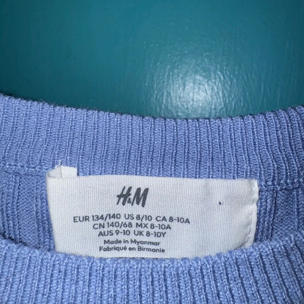 H&M Blue and White Striped Kids Shirt - Picture 2 of 4